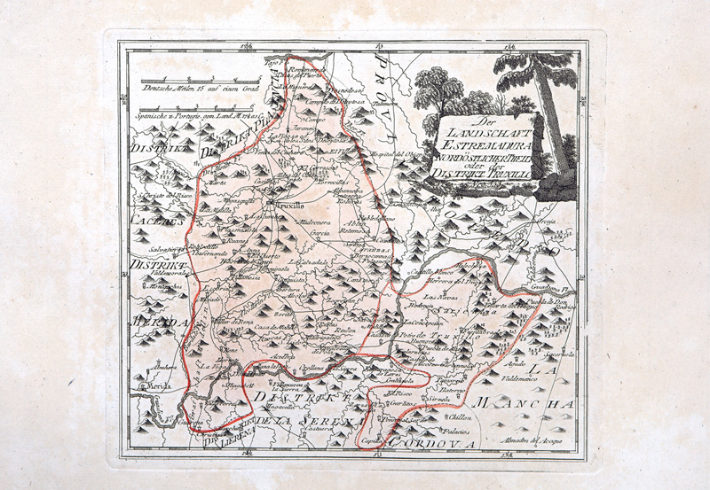 Der Landschaft Estremadura nordostlicher Theil oder der Distrikt Truxillo