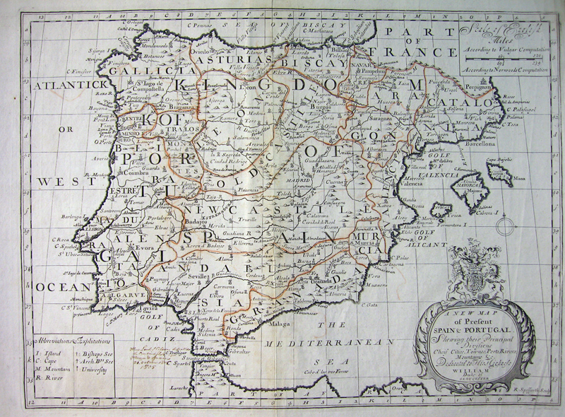 A New Map Of Present Spain & Portugal...