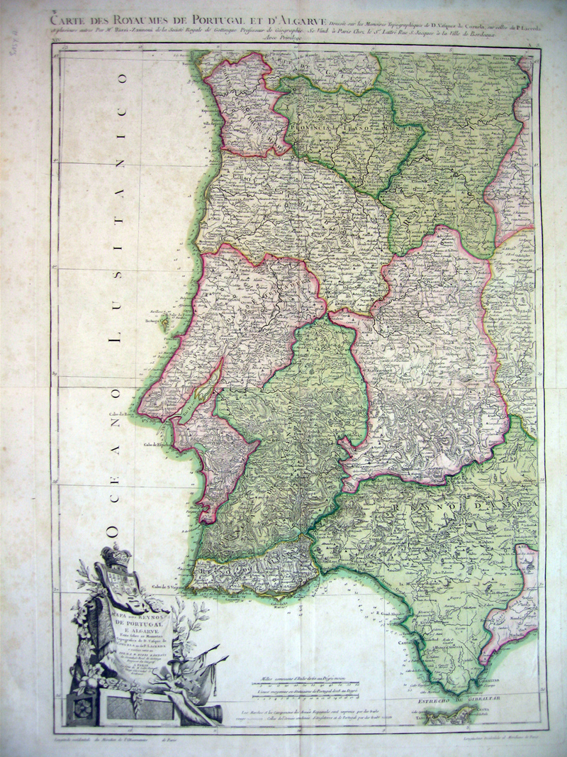 Mapa dos reynos de Portugal e Algarve...