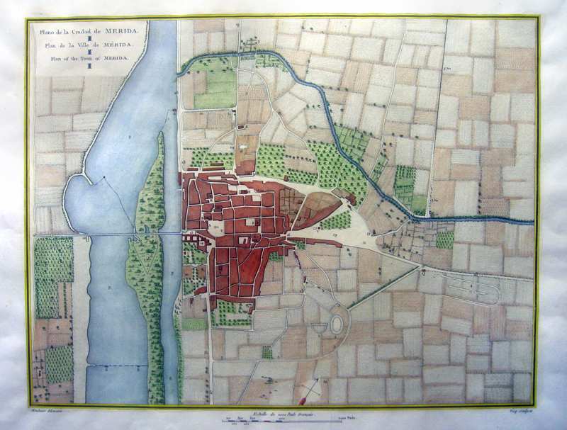 Plano de la ciudad de Mérida = Plan de la Ville de Merida = Plan of the Town of Merida