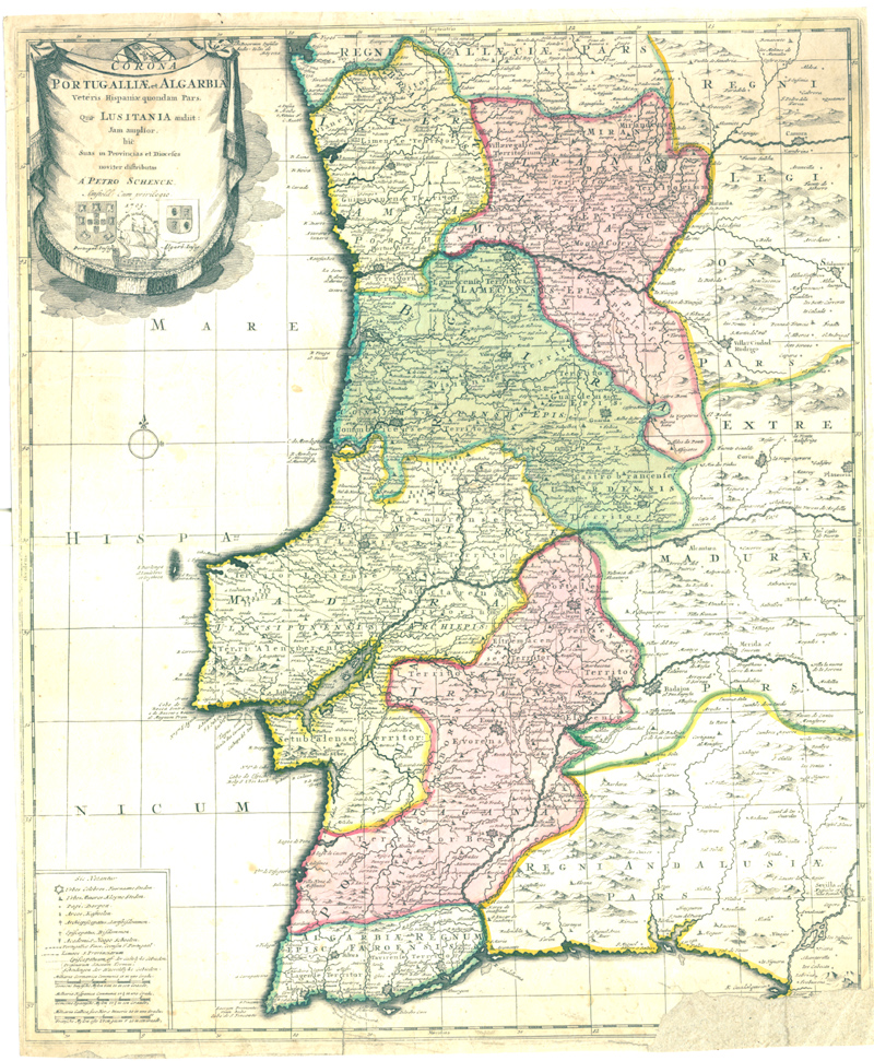 Corona Portugalliae et Algarbia veteris Hispaniae quondan Pars qua Lusitania audiit