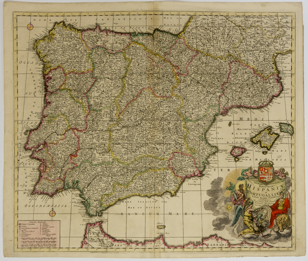 Novissima et Accuratissima Regnorum Hispaniae et Portugalliae tabula