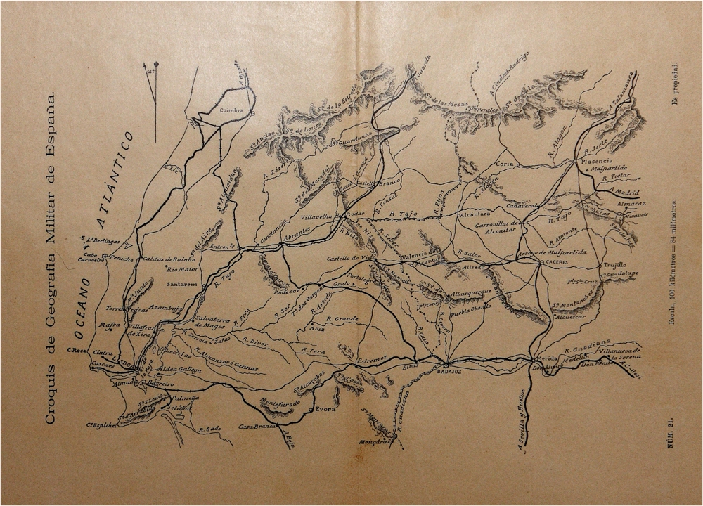 Croquis de geografía militar de España : nº 21