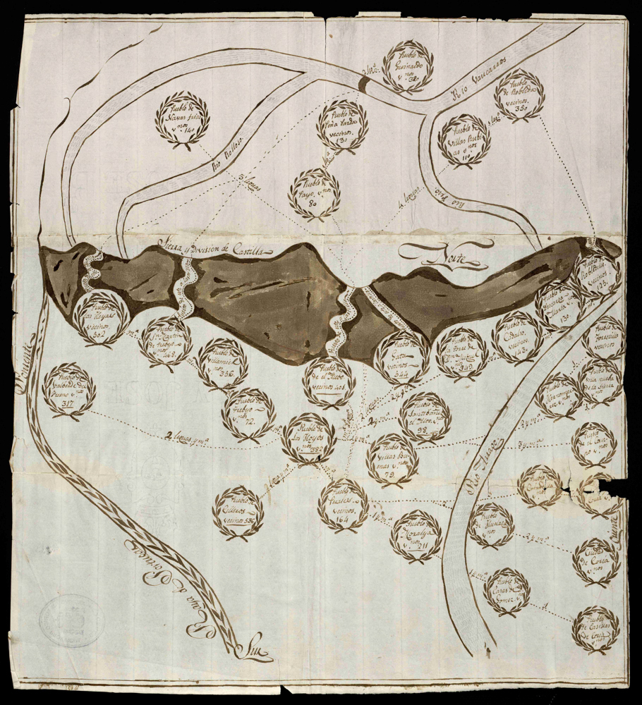 [Mapa topográfico de la Sierra de Gata]