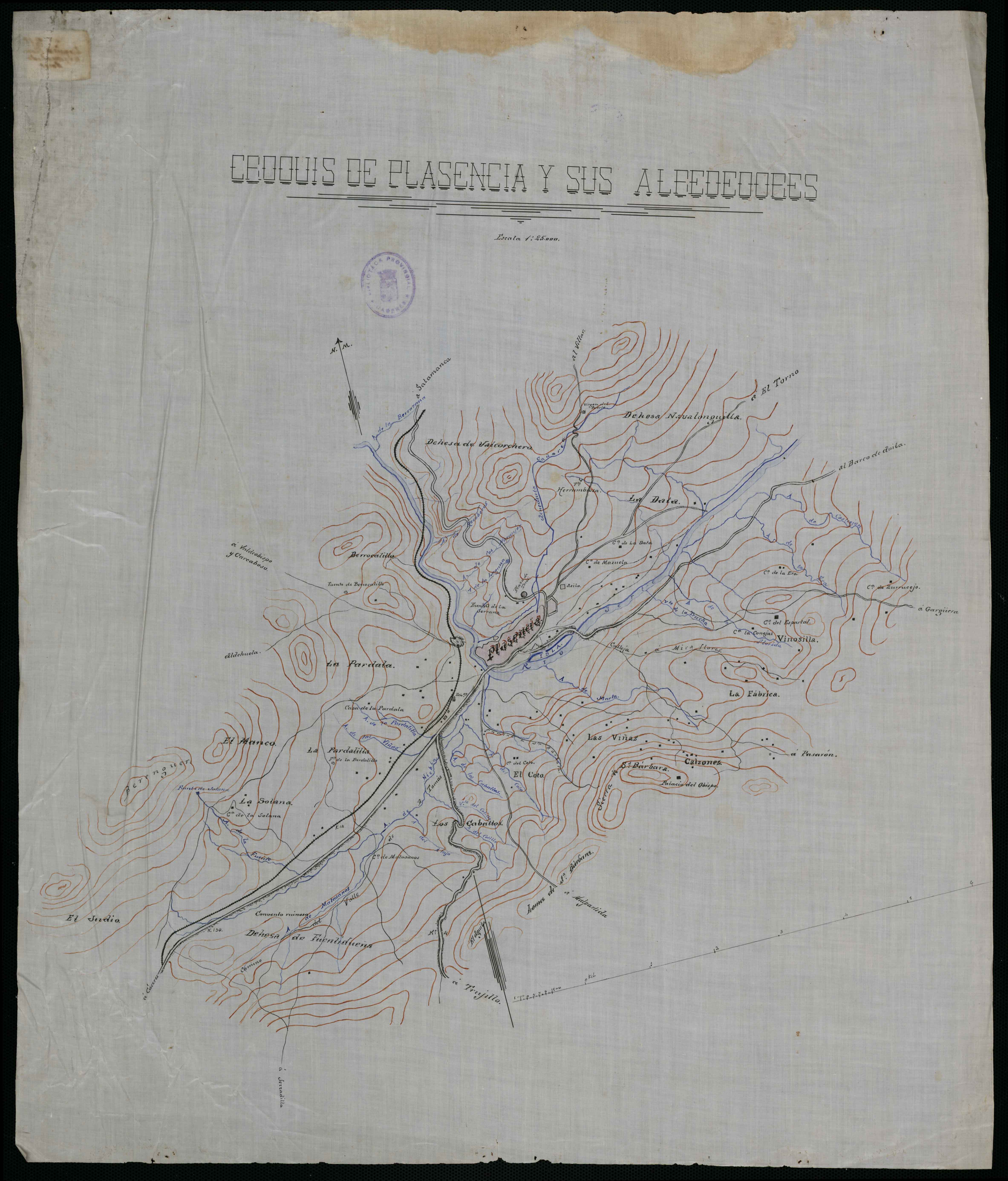 Croquis de Plasencia y sus alrededores