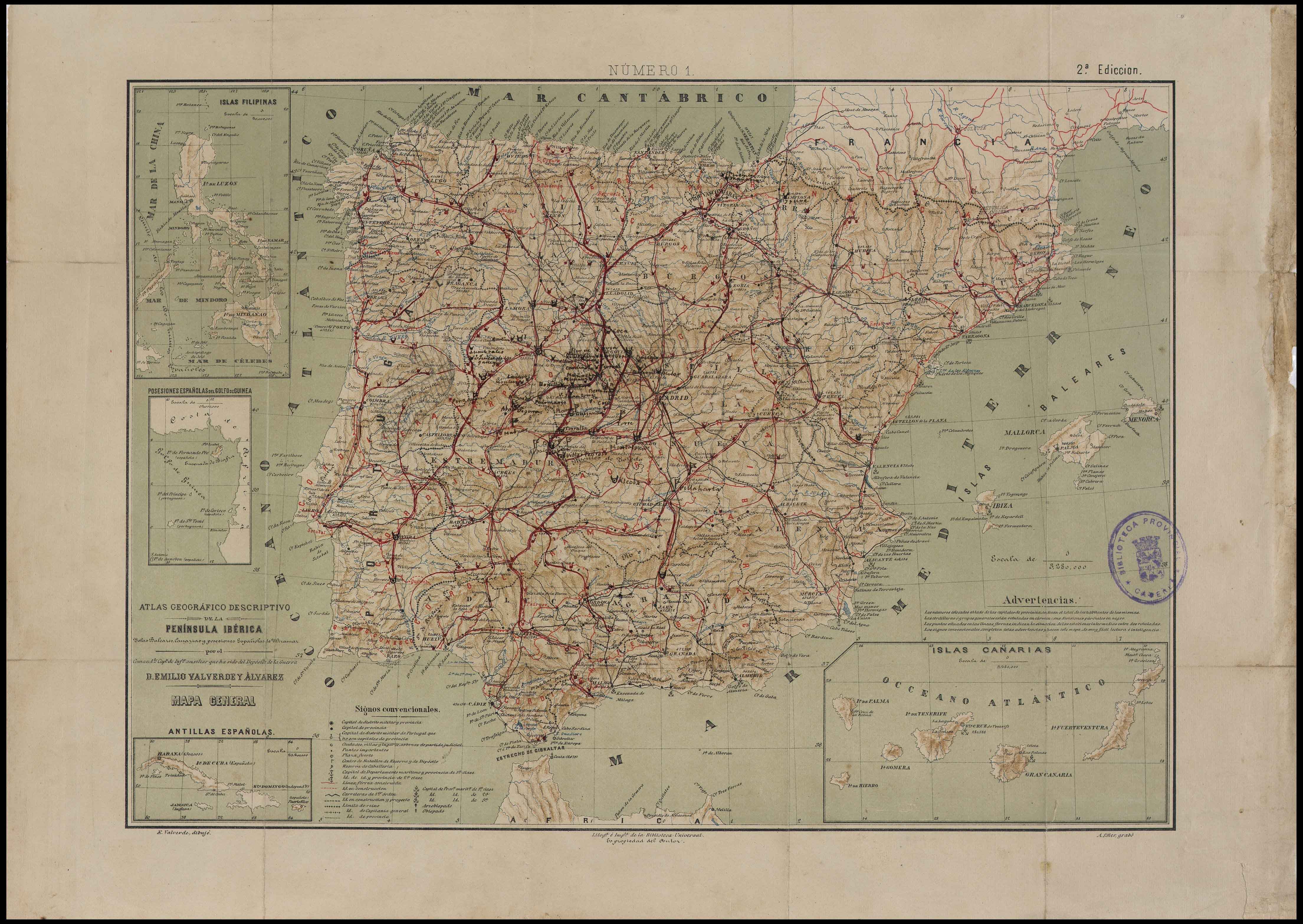 Atlas geográfico descriptivo de la Península Ibérica [...]