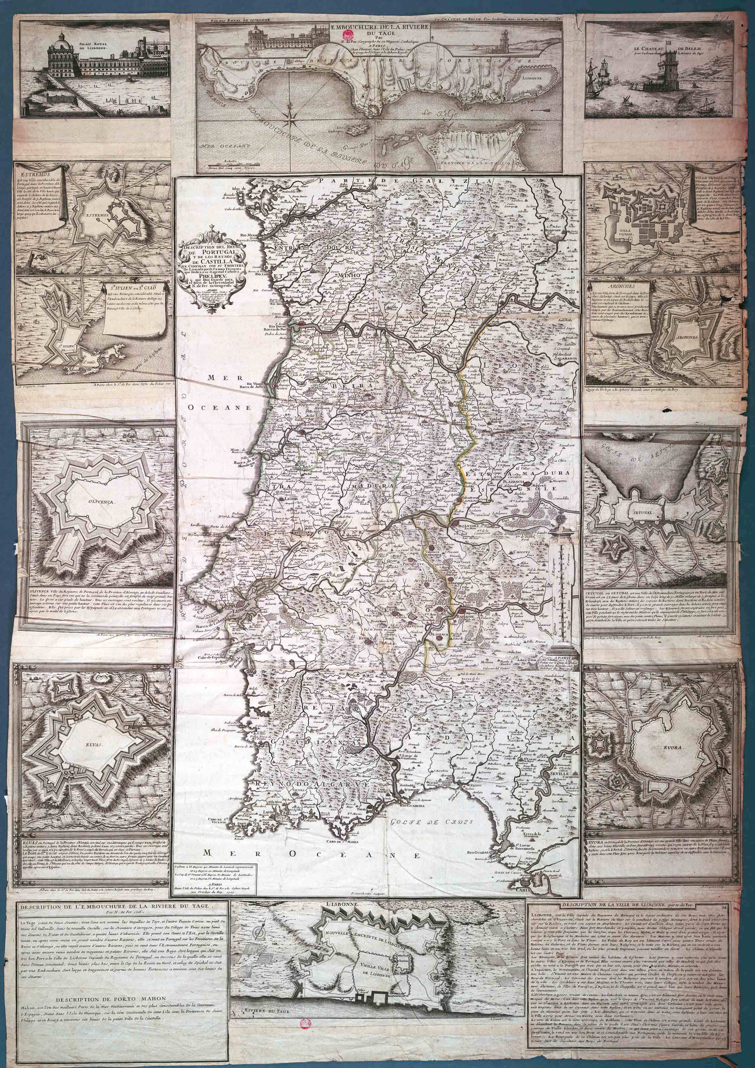 Description del reyno de Portugal y de los reynos de Castilla que confinan con su frontera