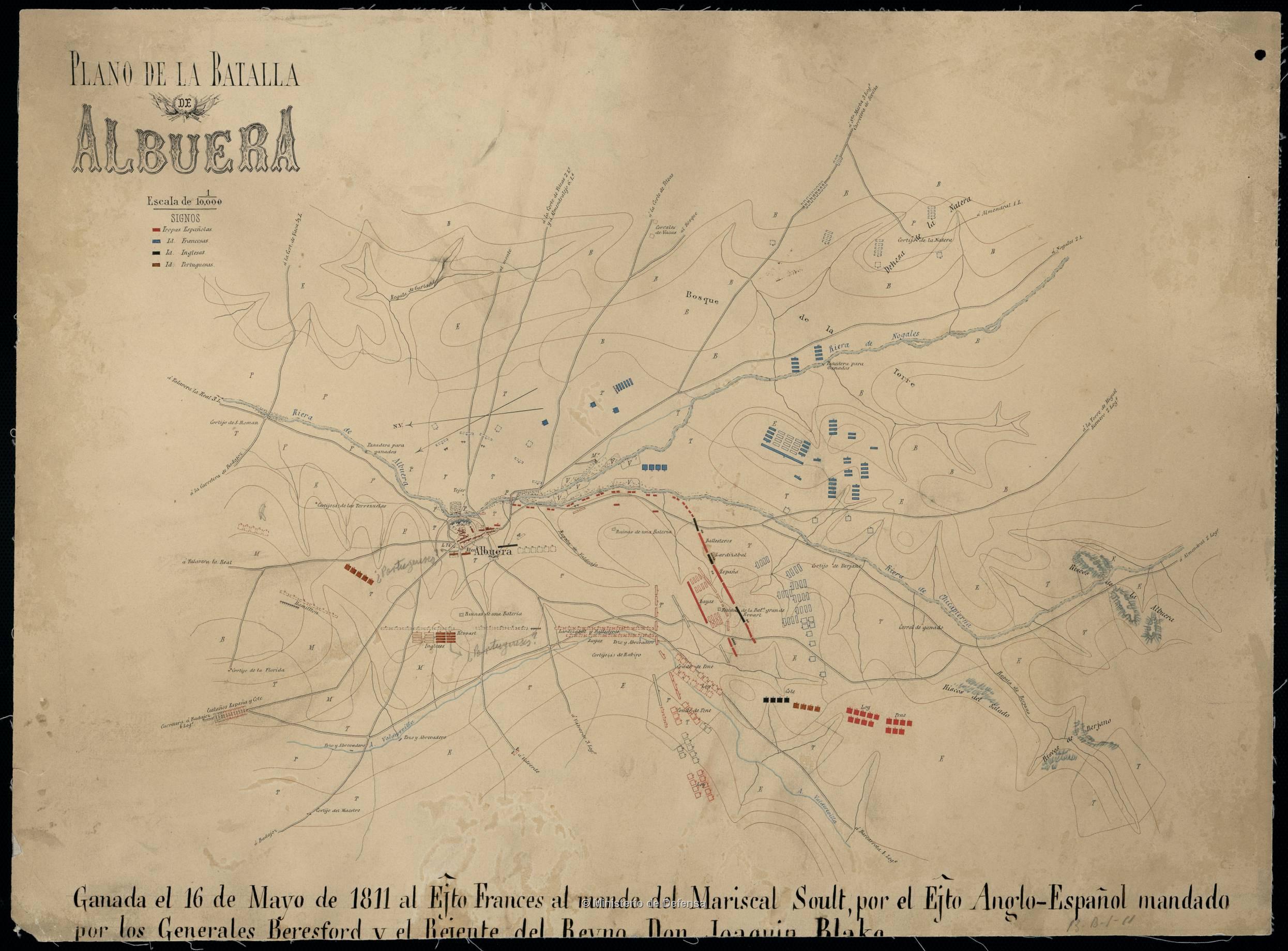 Batalla de la Albuera : Ganada el 16 de Mayo de 1811 al Ejto. Frances [...]