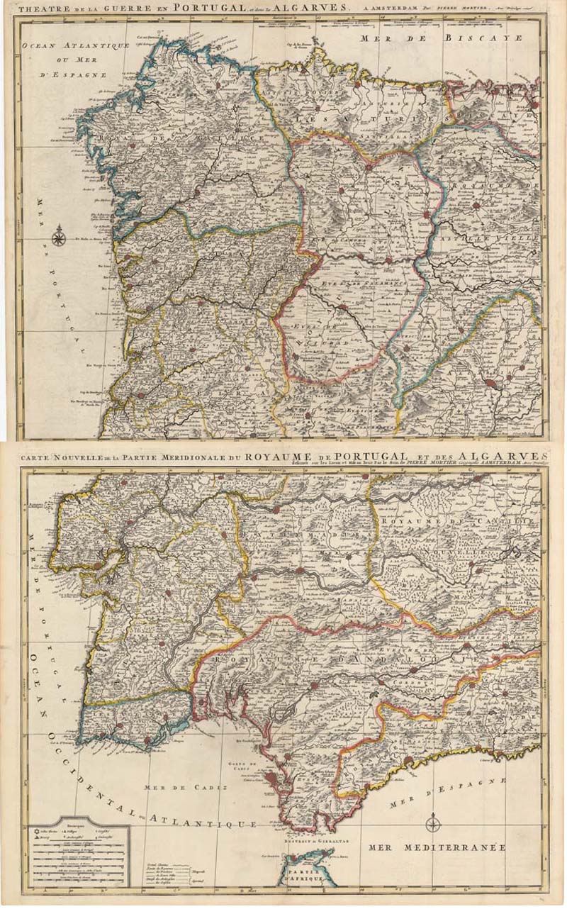 Carte Nouvelle de la Partie Meridionale du Royaume de Portugal et des Algarves