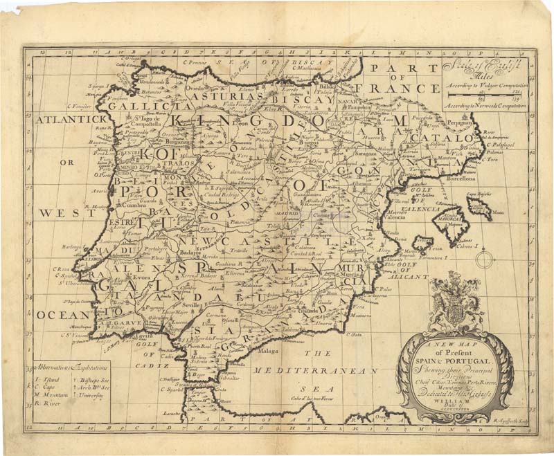 A New Map of Present Spain & Portugal