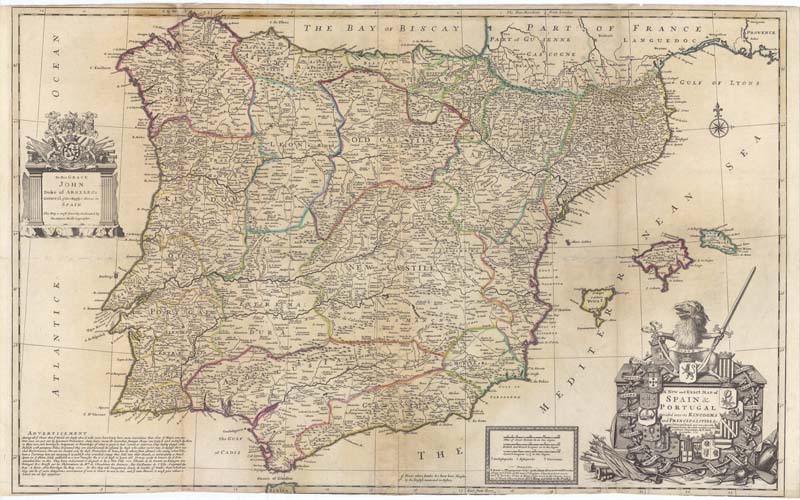 A New and Exact Map of Spain & Portugal