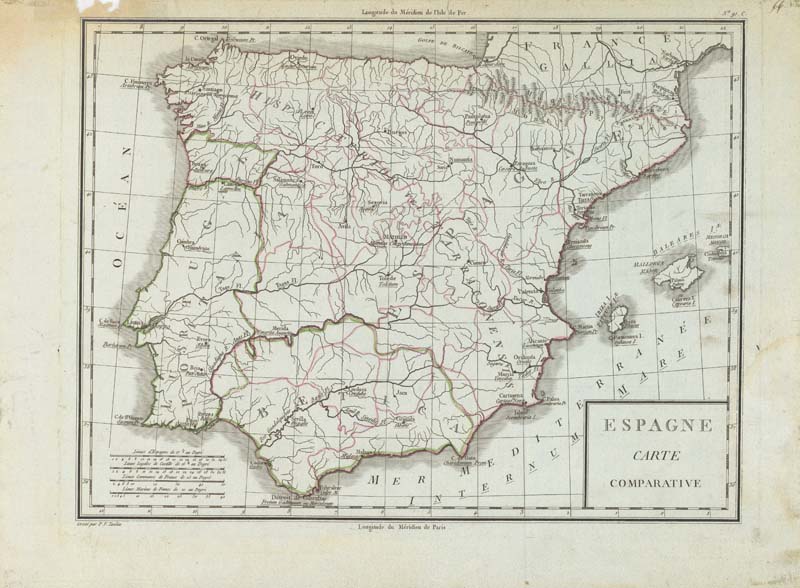 Espagne : carte comparative