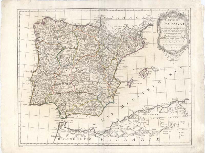 Carte de l`Espagne