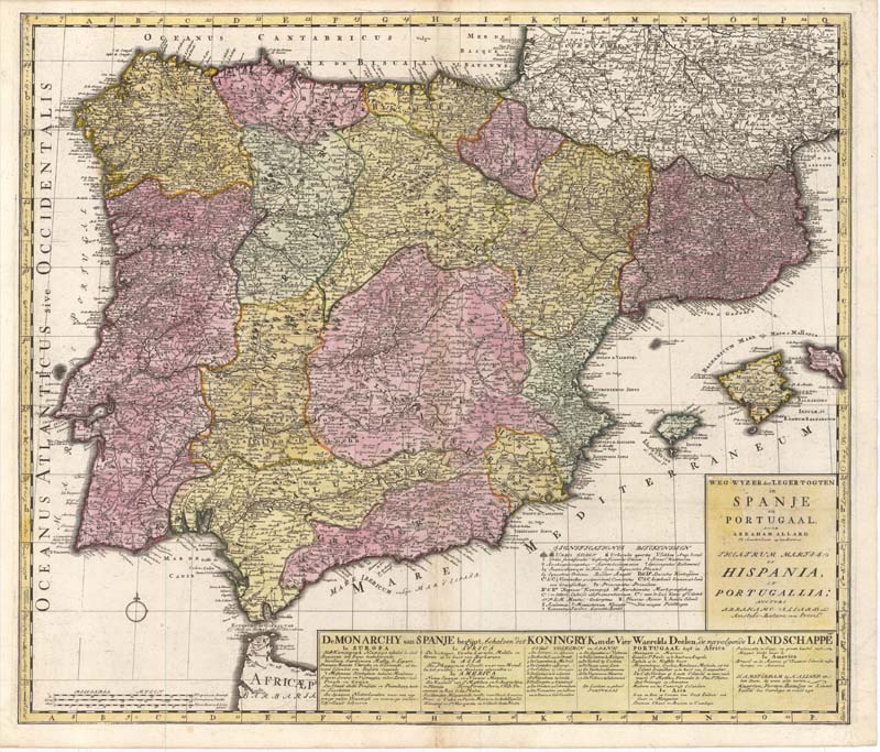 Weg - Wyzer der Legertogten in Spanje en Portugaal