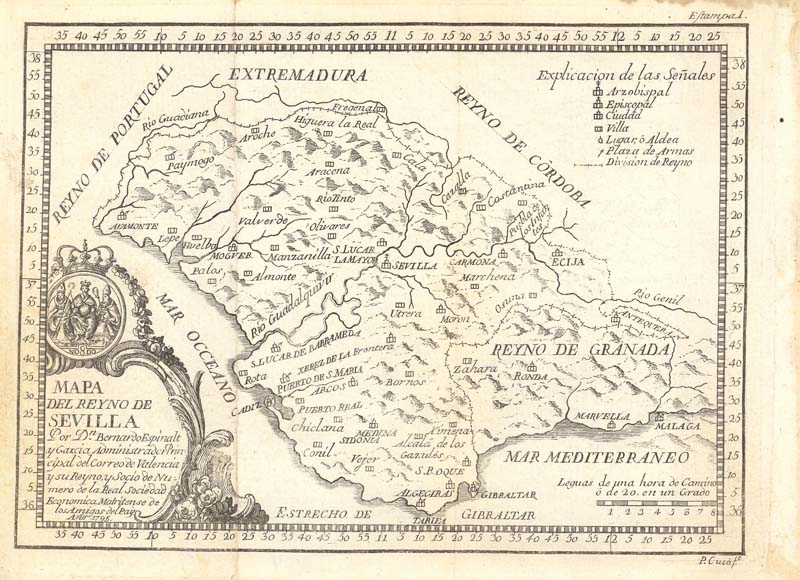 Mapa del Reyno de Sevilla