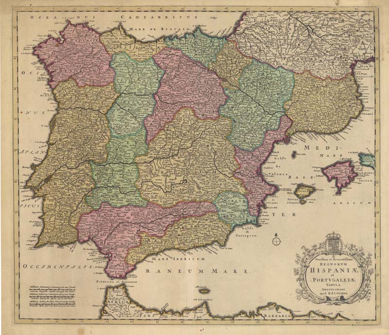 Novissima et Accuratissima Regnorum Hispaniae et Portugalliae Tabula