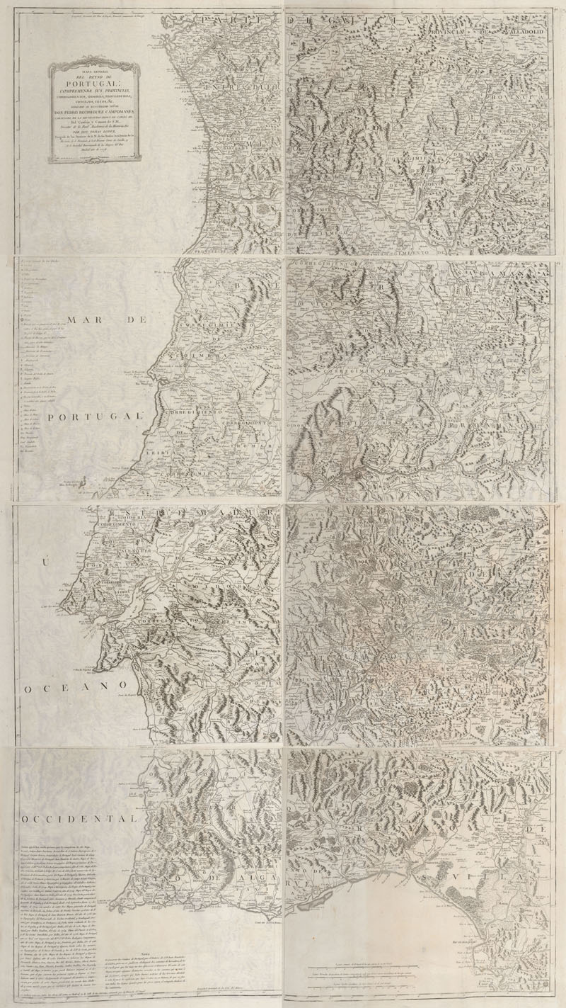 Mapa general del Reyno de Portugal [...]