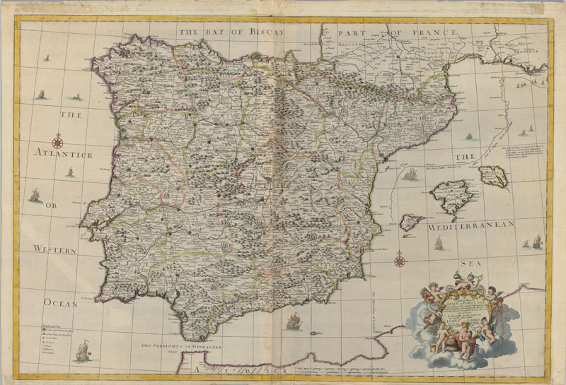 A correct map of Spain & Portugal : According to the newest observations and discoveries comunicated
