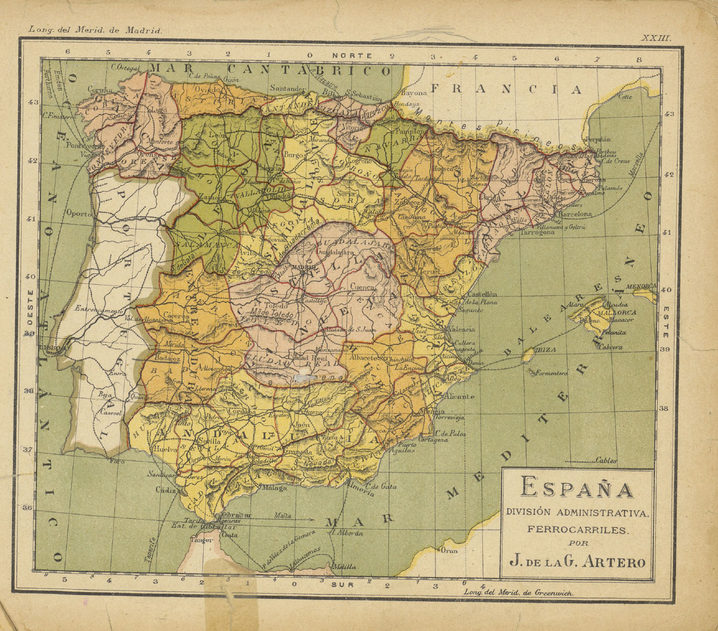 España division administrativa : ferrocarriles