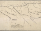 Croquis geografo - topográfico del curso del Tajo entre los puentes de Almaráz y el Arzobispo