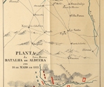 Planta da batalha de Albuera, em 16 de Maio de 1811