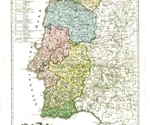 Karte von den königreichen Portugal und Algarbien