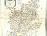 Mapa de la provincia de Ávila...