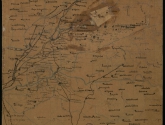 [Mapa del tramo de la Vía de la Plata desde Cáceres hasta Candelario]