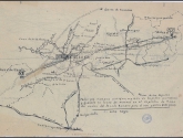 [Mapas de la calzada Vía de la Plata que describen los tramos que van de Aldea del Cano a Casas de M