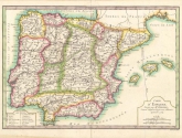 Carte d`Espagne