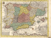 Novissima et accuratissima Regnorum Hispaniae et Portugalliae Tabella Geographica
