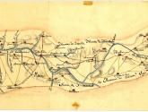 [Croquis itinerario de una parte de Extremadura...]