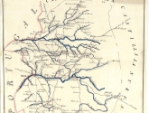Mapa de los principales caminos de Estremadura
